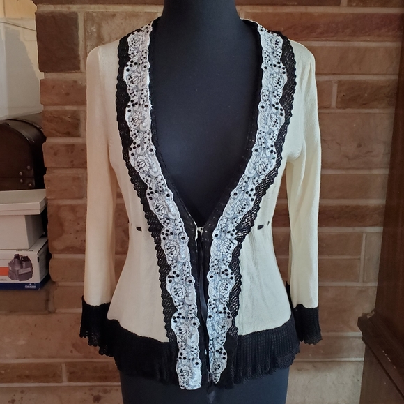 Nanette Lepore Wool Cardigan - Picture 1 of 10